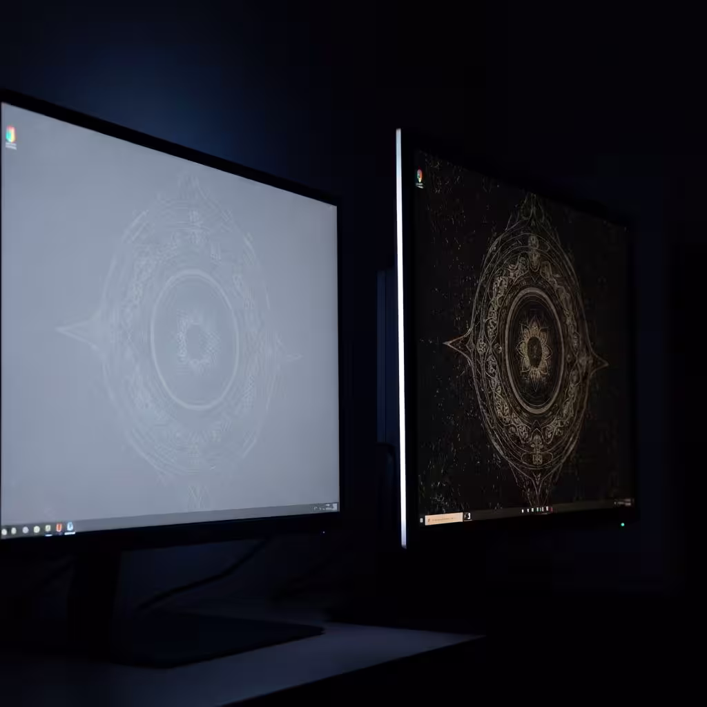 Comparison between IPS glow and backlight bleed